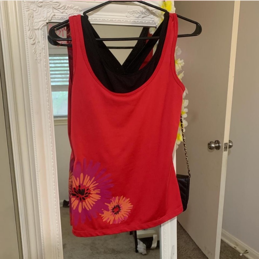 Danskin Now Multicolored Sleeveless Tank Top